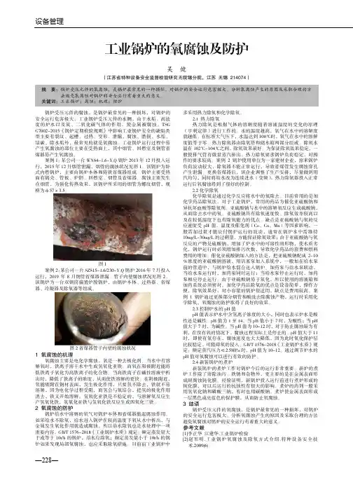 工业锅炉的氧腐蚀及防护