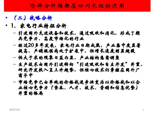 四川长虹案例分析共45页