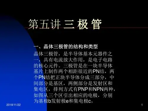 晶体三极管的结构和类型