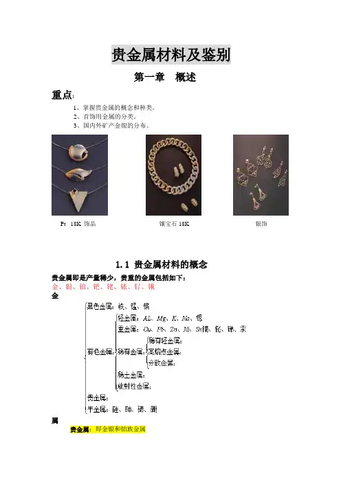 《贵金属材料及鉴别》课件