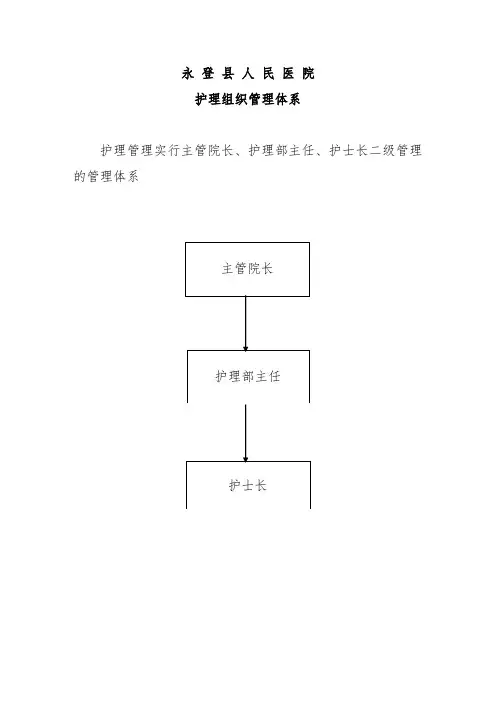 护理组织管理体系(各种职责、考核细则等)