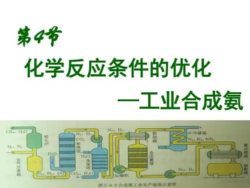 反应条件的优化-工业合成氨 PPT 鲁科版