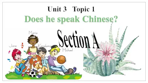 Unit 3 Topic 1 复习课件仁爱版英语七年级上册