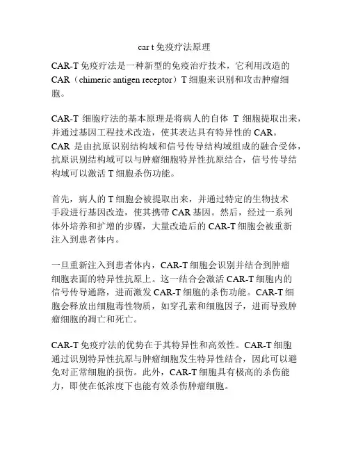 car t免疫疗法原理