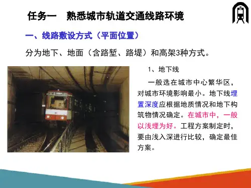 城市轨道交通养护与维修准备—城市轨道交通环境