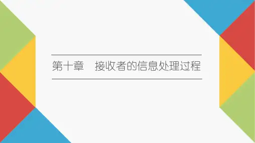 《传播心理学》教学课件—10接收者的信息处理过程