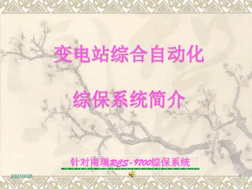 南瑞后台及保护PPT课件