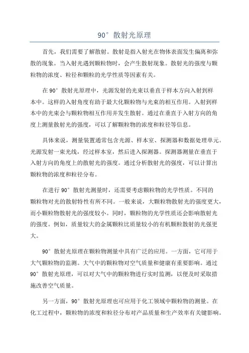 90°散射光原理
