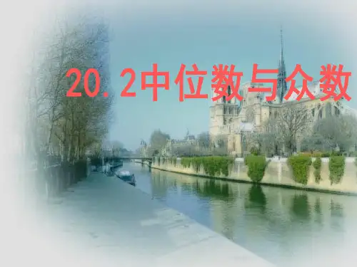 新沪科版八年级数学下册《20章 数据的初步分析  20.2 数据的集中趋势与离散程度  中位数和众数》教案_26