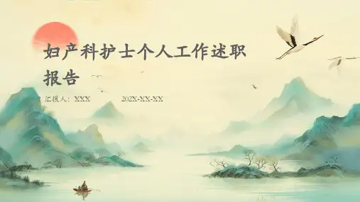 妇产科护士个人工作述职报告PPT