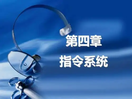 计算机组成原理 指令系统