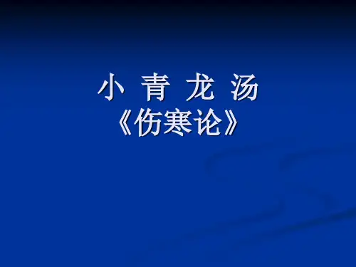 小青龙汤 Microsoft PowerPoint 演示文稿
