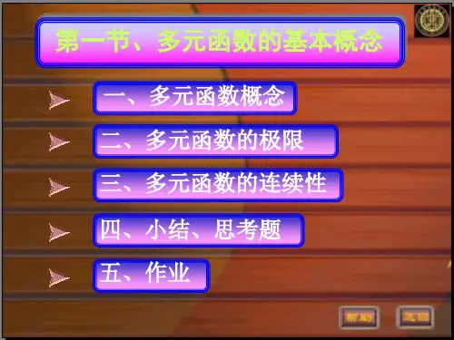 平面点集与多元函数.ppt
