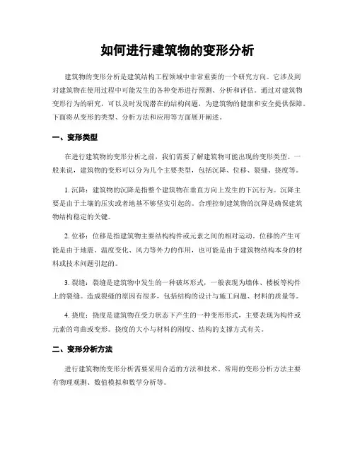 如何进行建筑物的变形分析