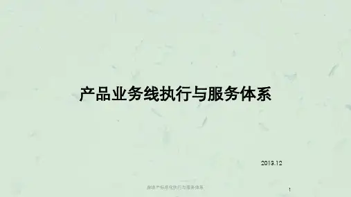 房地产标准化执行与服务体系课件