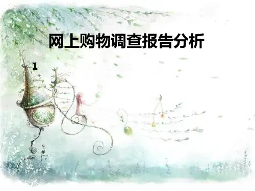 网上购物调查报告PPT