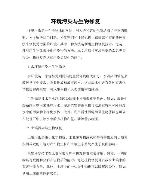环境污染与生物修复