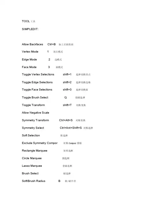 topogun2菜单翻译和快捷键