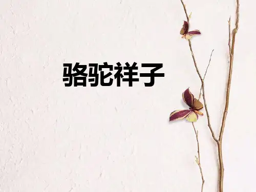 2-《骆驼祥子》三种翻译版本的对比和解析
