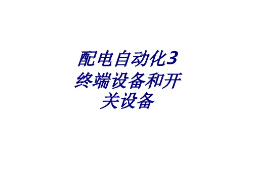 配电自动化终端设备和开关设备专题培训课件