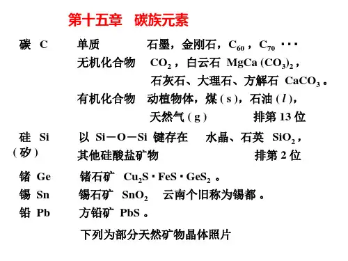 十五章碳族元素