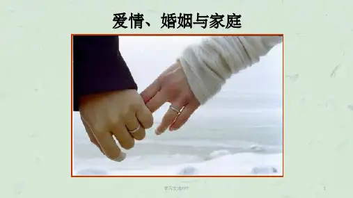 爱情、婚姻与家庭课件