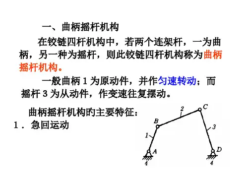 曲柄摇杆四杆机构凸轮