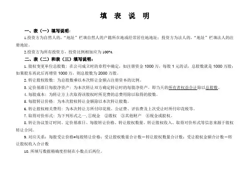 股权变更单位申报信息表 - 青岛市地税局