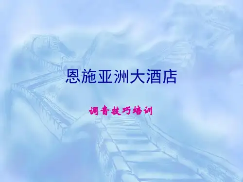 调音技巧培训