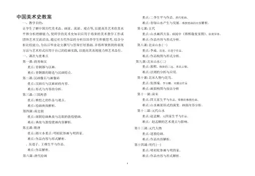 中国美术史教案