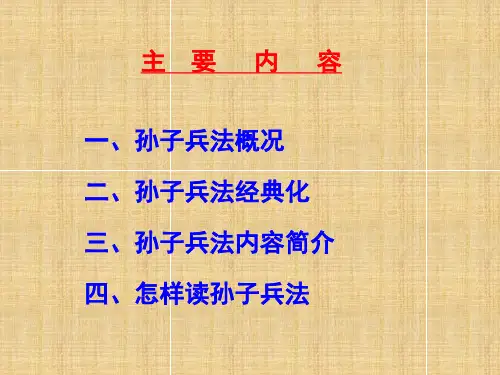 孙子兵法介绍PPT课件PPT课件