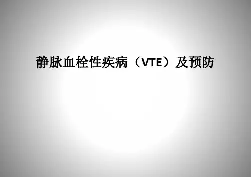 骨科VTE预防宣教ppt模板