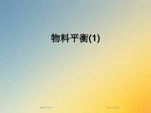 物料平衡(1)