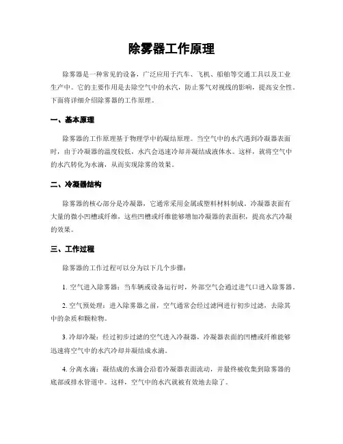 除雾器工作原理