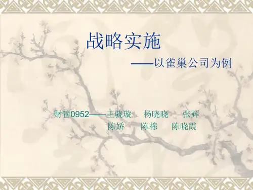雀巢集团战略实施