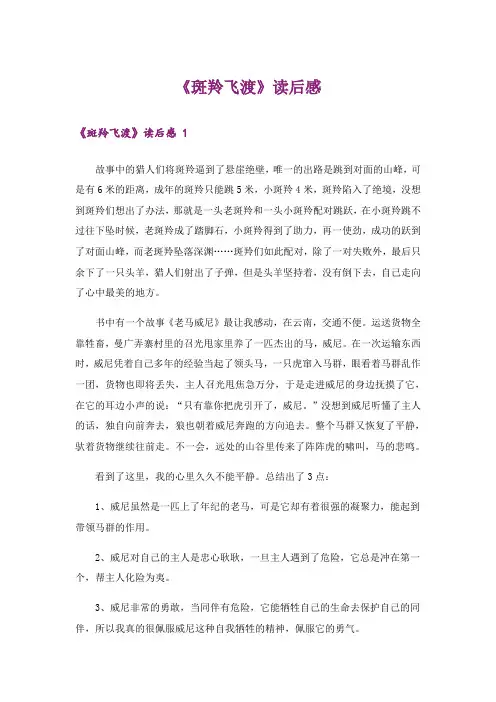 《斑羚飞渡》读后感 