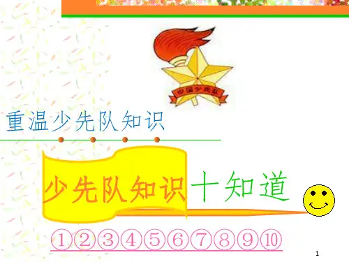 我和队旗合个影誓为队旗添光彩庆祝建队68周年PPT精选文档