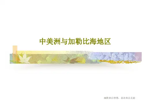中美洲与加勒比海地区PPT18页