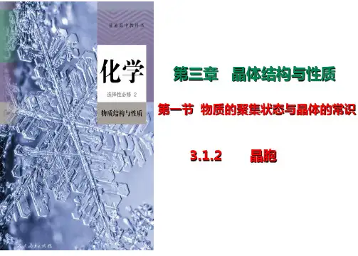 晶胞课件-高二化学人教版(2019)选择性必修2