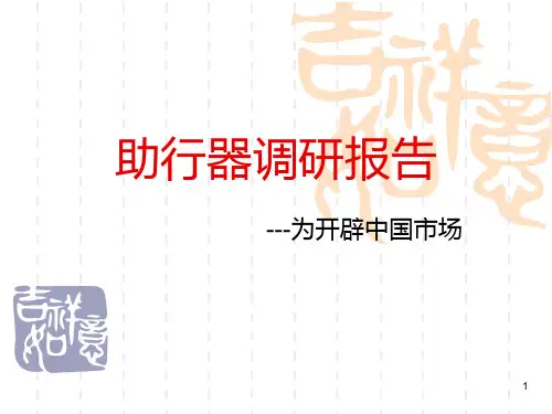 助行器调研报告PPT课件