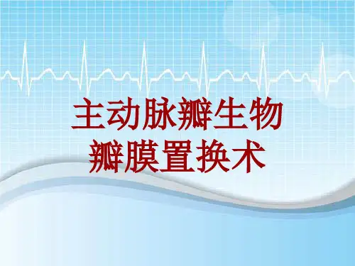 外科手术教学资料：主动脉瓣生物瓣膜置换术讲解模板