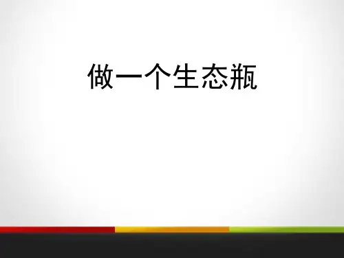 《做一个生态瓶》生物与环境教科五年级科学下册PPT课件