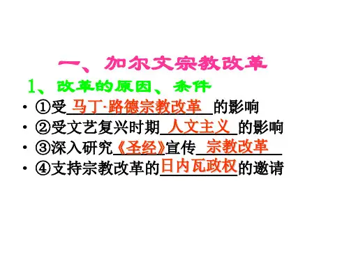 高二历史欧洲宗教改革(1)(教学课件201911)
