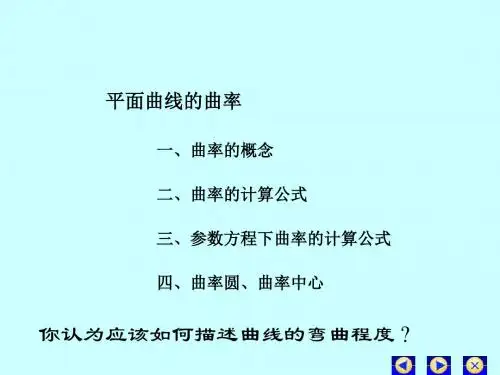 24-平面曲线的曲率