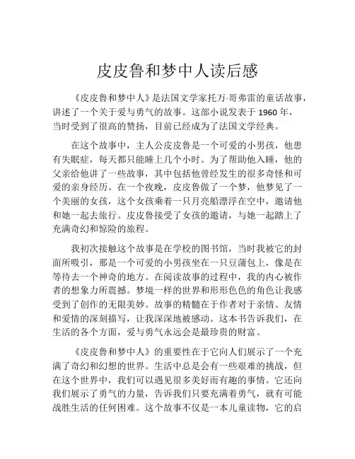 皮皮鲁和梦中人读后感