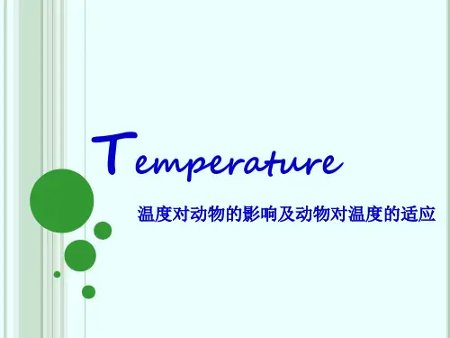 动物生态—温度的影响
