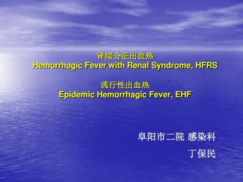 肾综合症出血热ppt课件