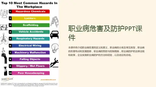 职业病危害及防护PPT课件
