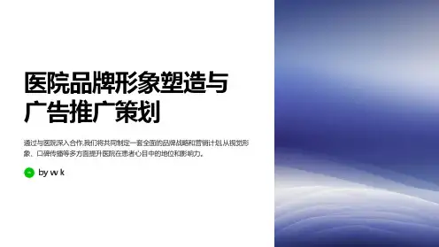 医院品牌形象塑造与广告推广策划