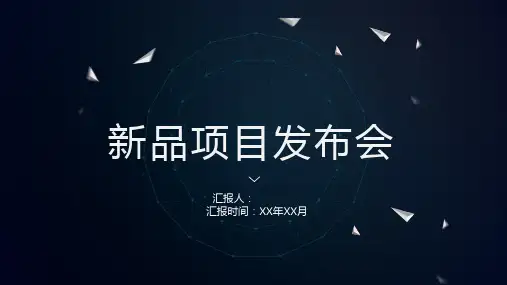 新品项目发布会PPT模版
